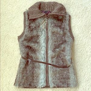 Brown Fur vest